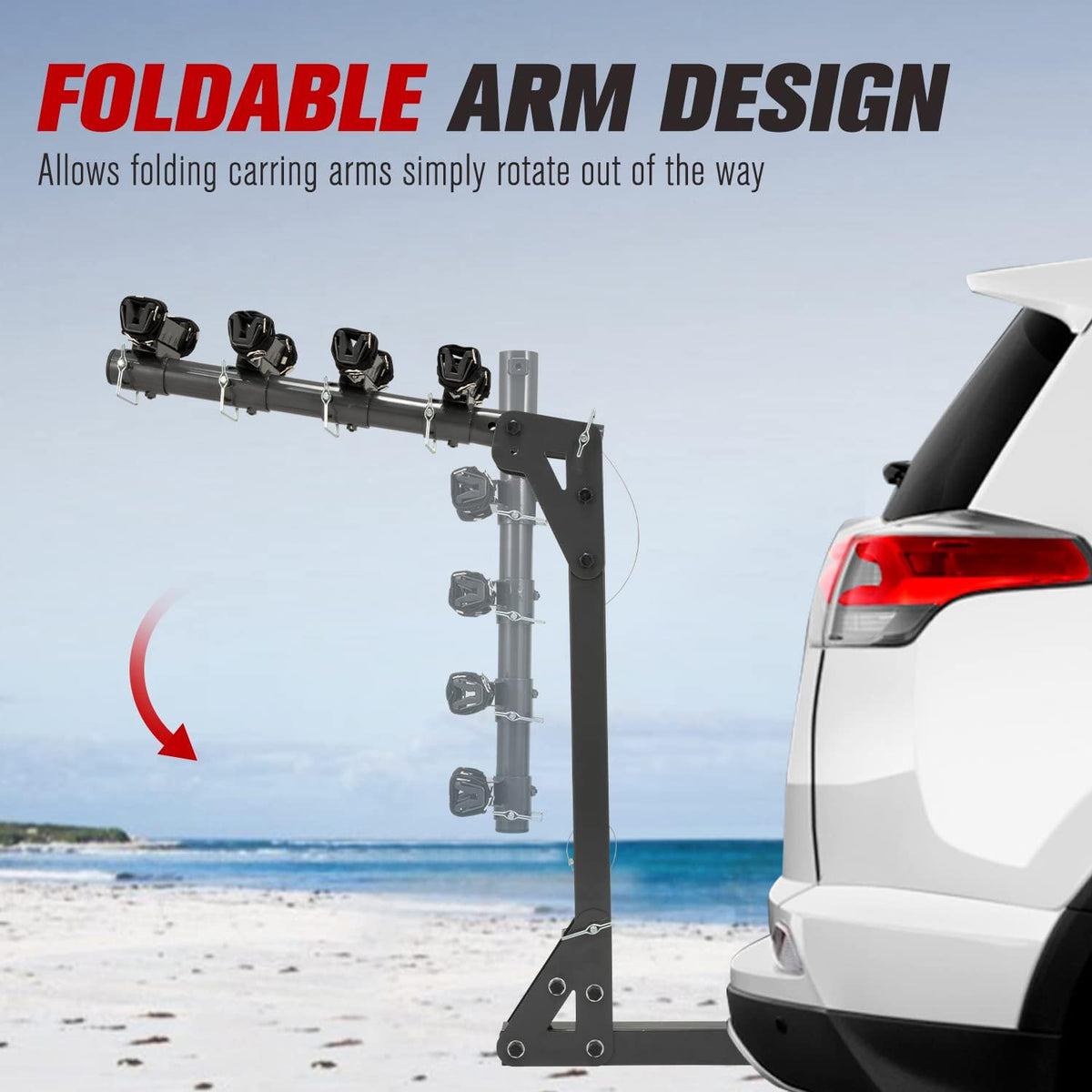 4-Bike Rack for 2 inch Hitch Bicycle Carrier P53087
