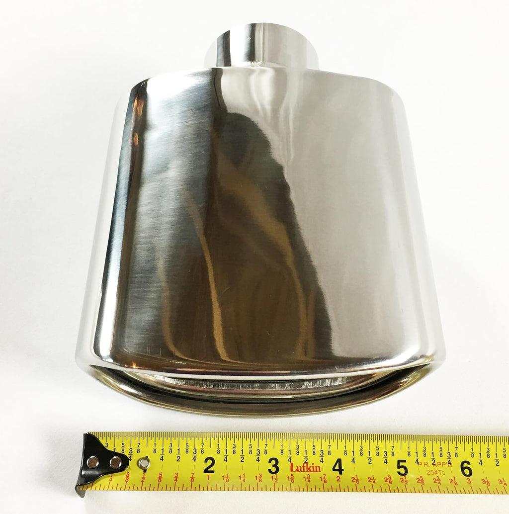 Double Wall Rolled Oval Stainless Steel Exhaust Tip Pack of 2 R670224