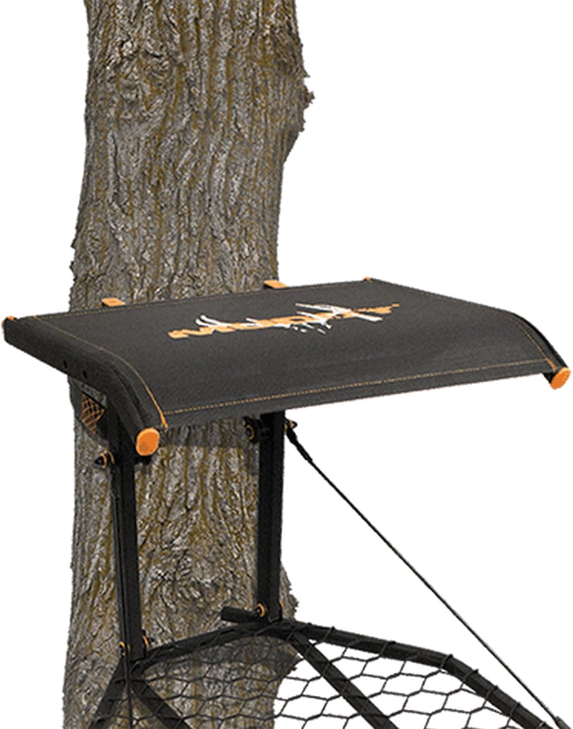Durable Weather-Resistant Outdoor Hunting Tree Stand with Fixed Footrest & Seat, 300 Pound Maximum Capacity C7936