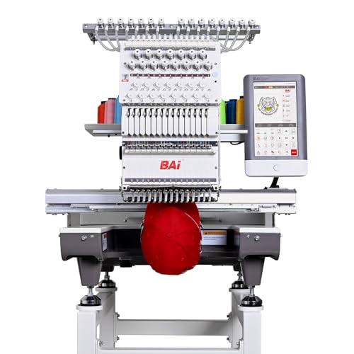 Embroidery Machine With 15 Needle, 1200SPM Max Speed, 13.7x19.7 Inches Embroidery Area, 10" Touch Screen F410269