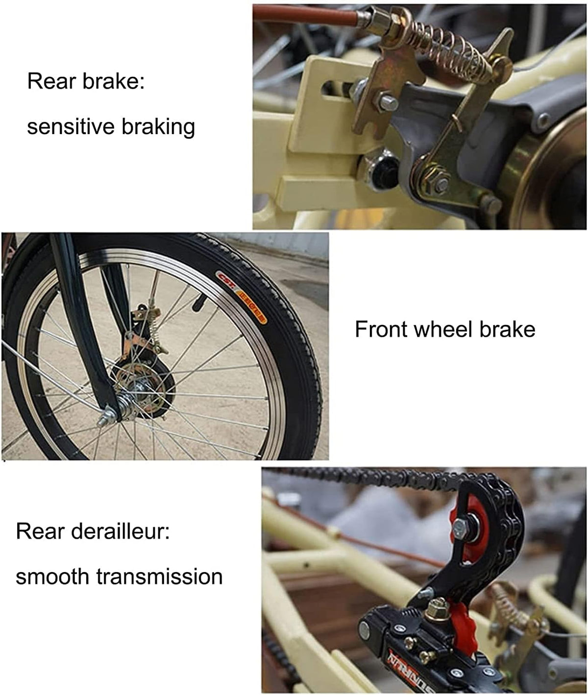 3 Wheel Adult Tricycle with Shopping Basket F603