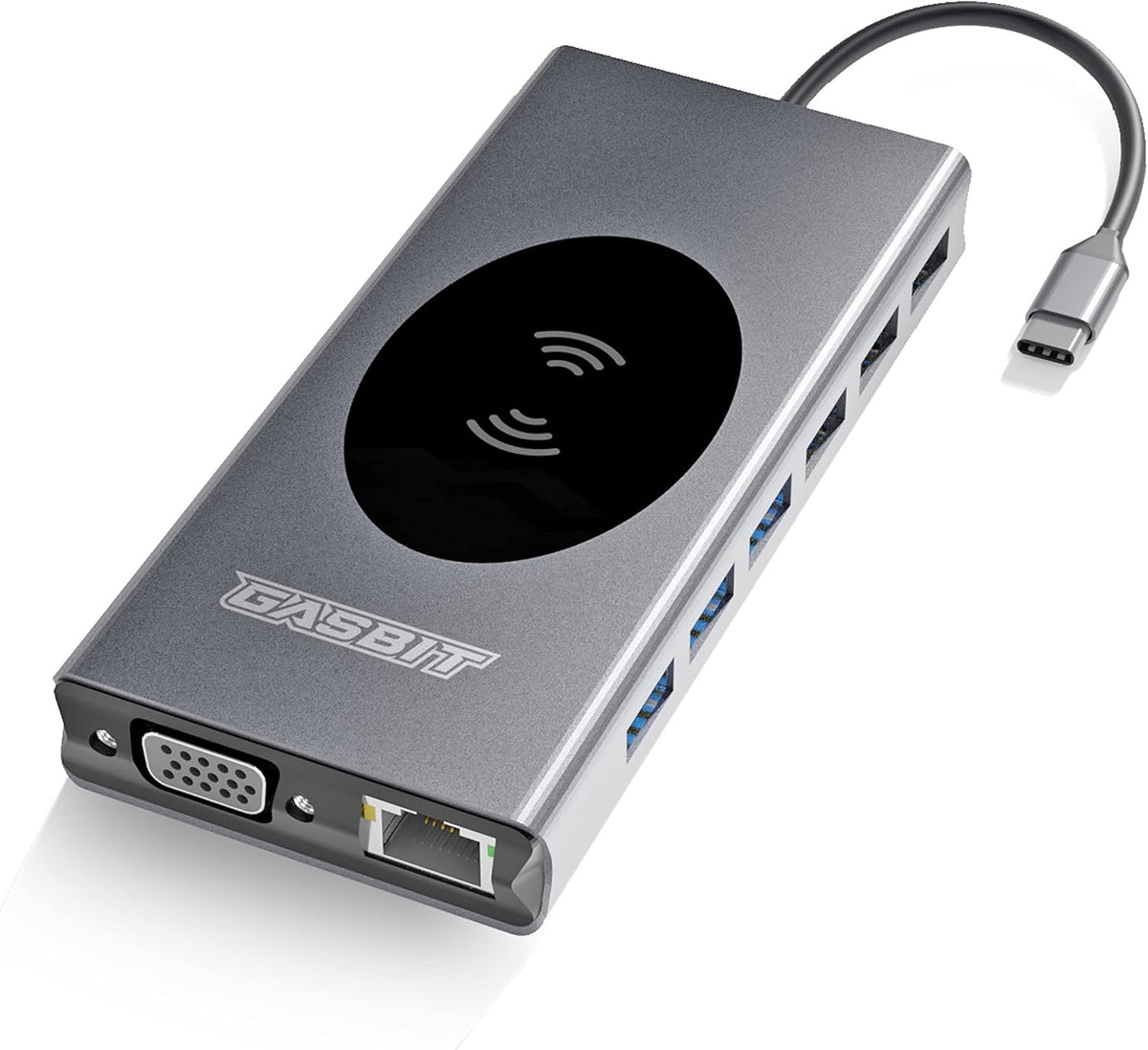 15-in-1 USB C Hub Multiport Adapter with Wireless Phone Charger D47235
