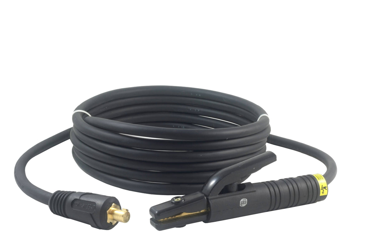 200 Amp Welding Ground Clamp Lead Assembly with Dinse Connector and #2 AWG Cable (75 Feet) A576009
