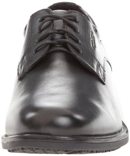 Black Plain Toe Derby Shoes Z248