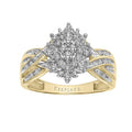 10KT Yellow Gold Marquise Diamond Ring O949