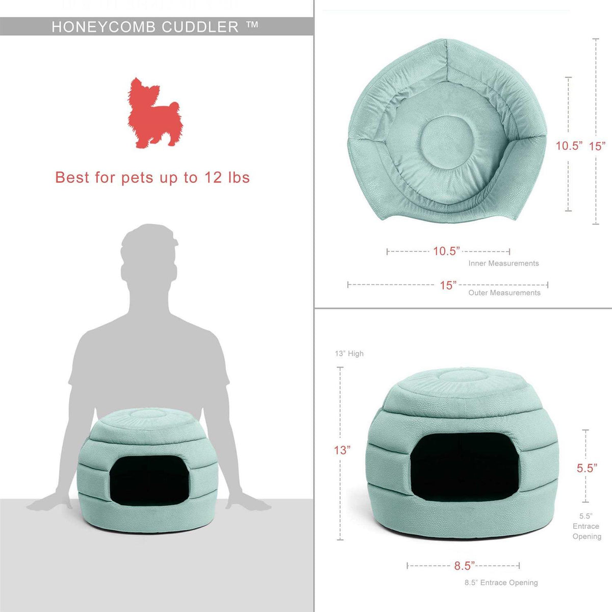 2-in-1 Honeycomb Hut-Cuddler F903286