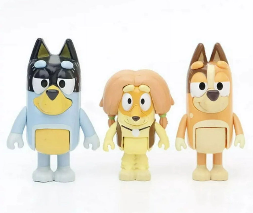 12 PCS Bluey Dog Action Figure Toy Collection L138553