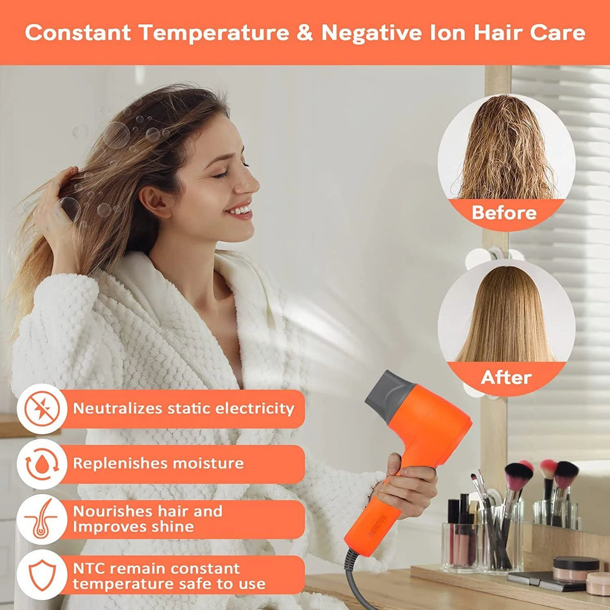 Hair Dryer with 2 Nozzles U913