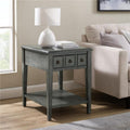 Gray Side Accent Table T46938
