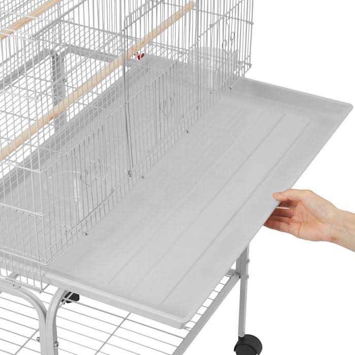 47 Bird Cage with Slide-Out Tray and Rolling Stand Z697095