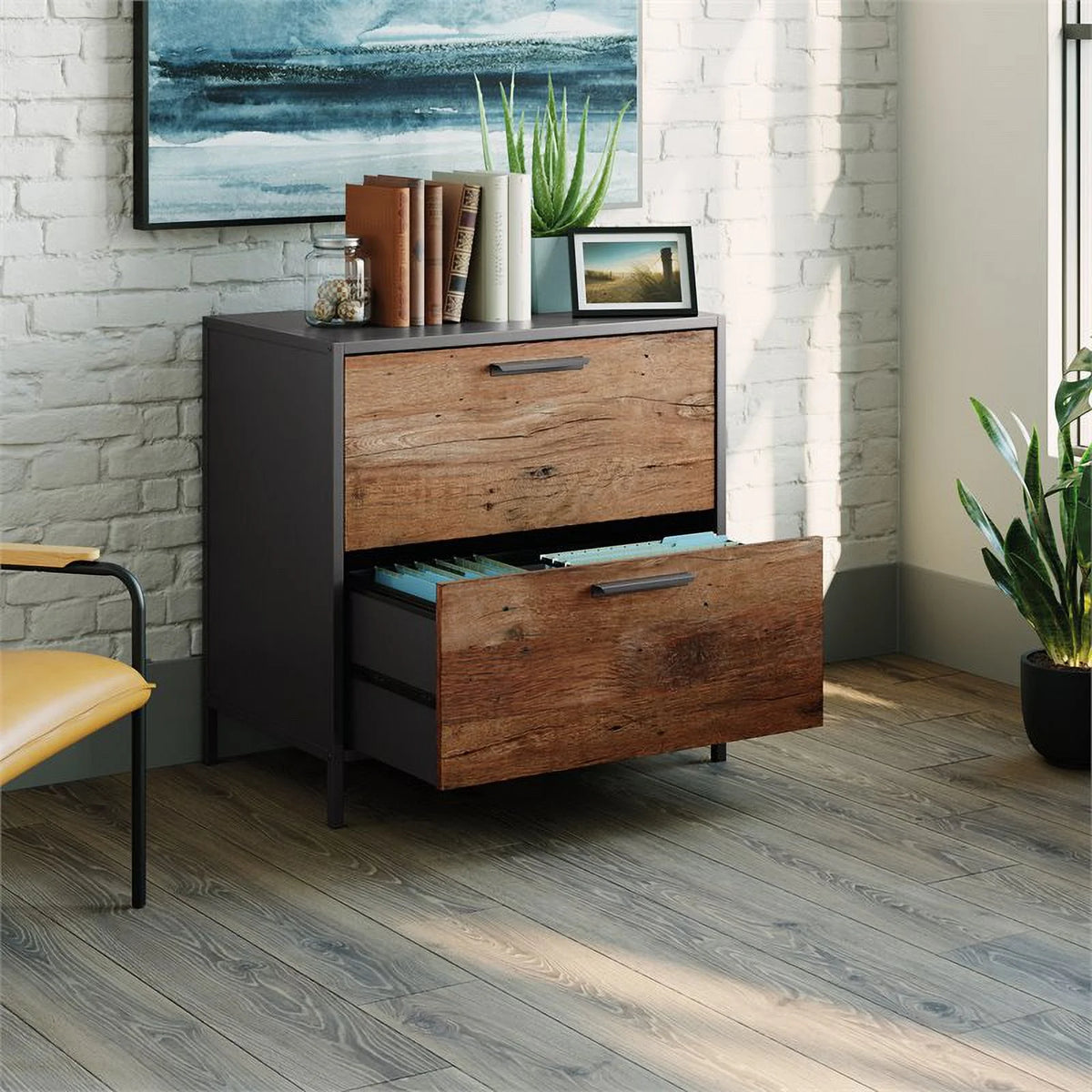Engineered Wood Lateral File Cabinet W8199