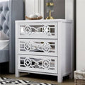 Antique White Wooden Storage Cabinet D19978