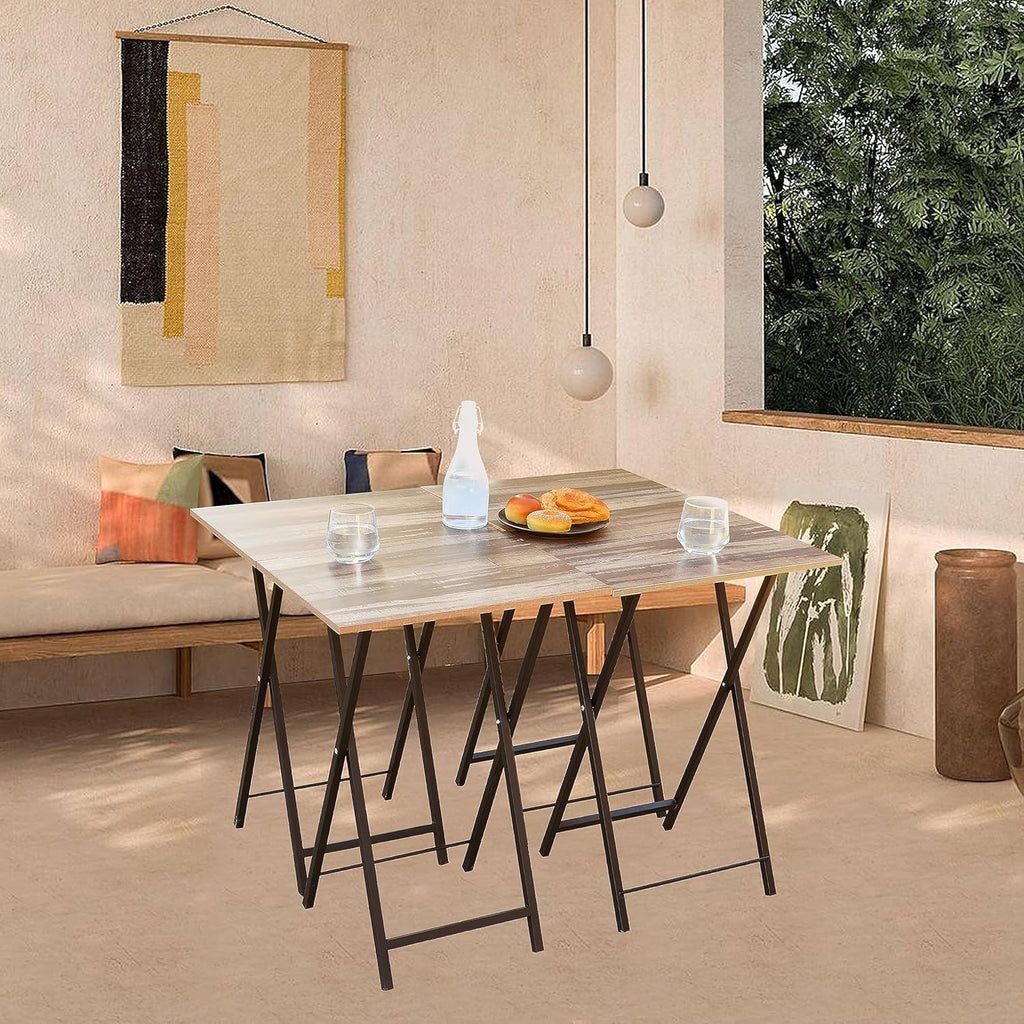 Set of 4 Folding Tv Tray Table A571465
