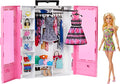 Blonde Fashion Doll & Pink Closet Playset with Clothes & 12 Accessories O7777