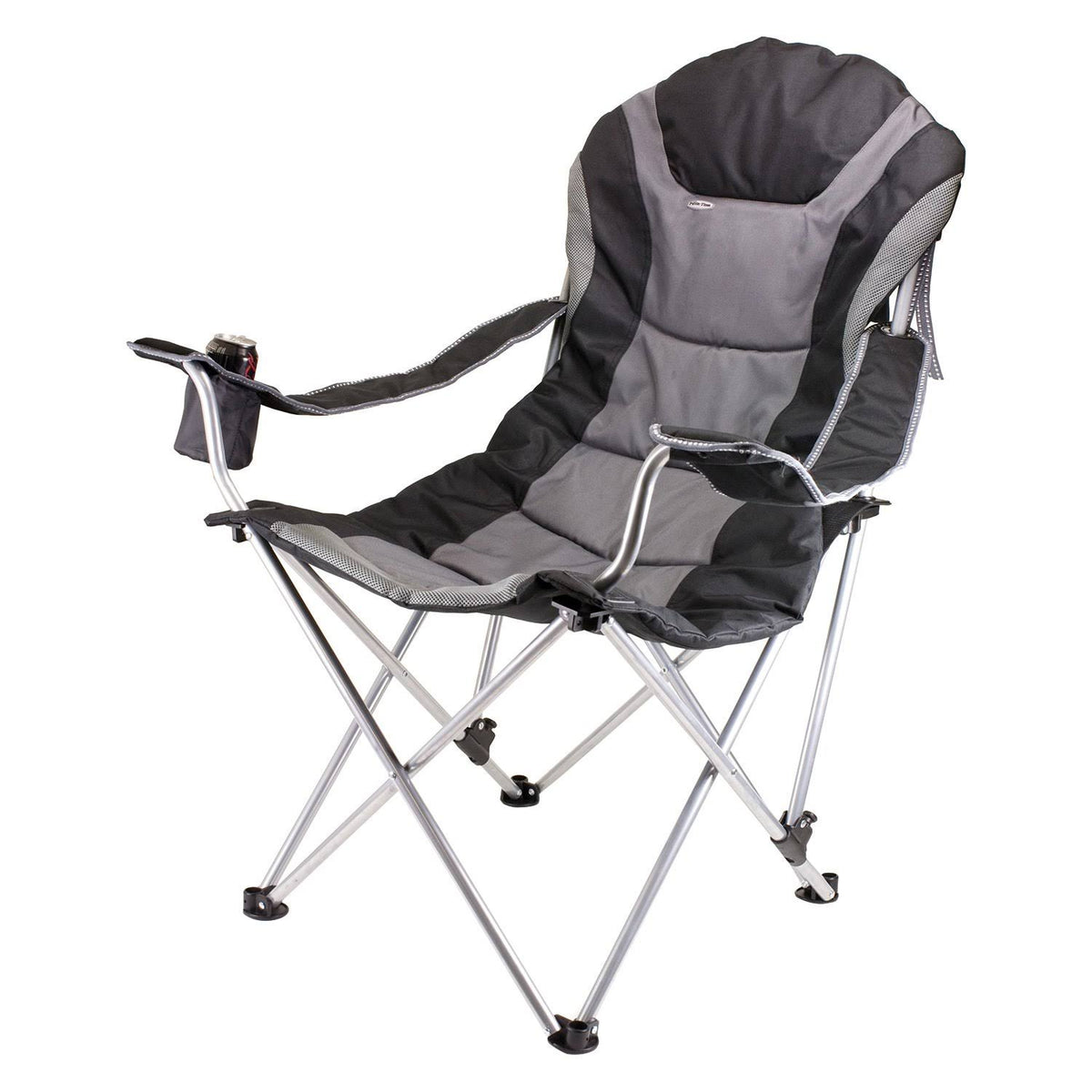 Black Reclining Camp Chair B372