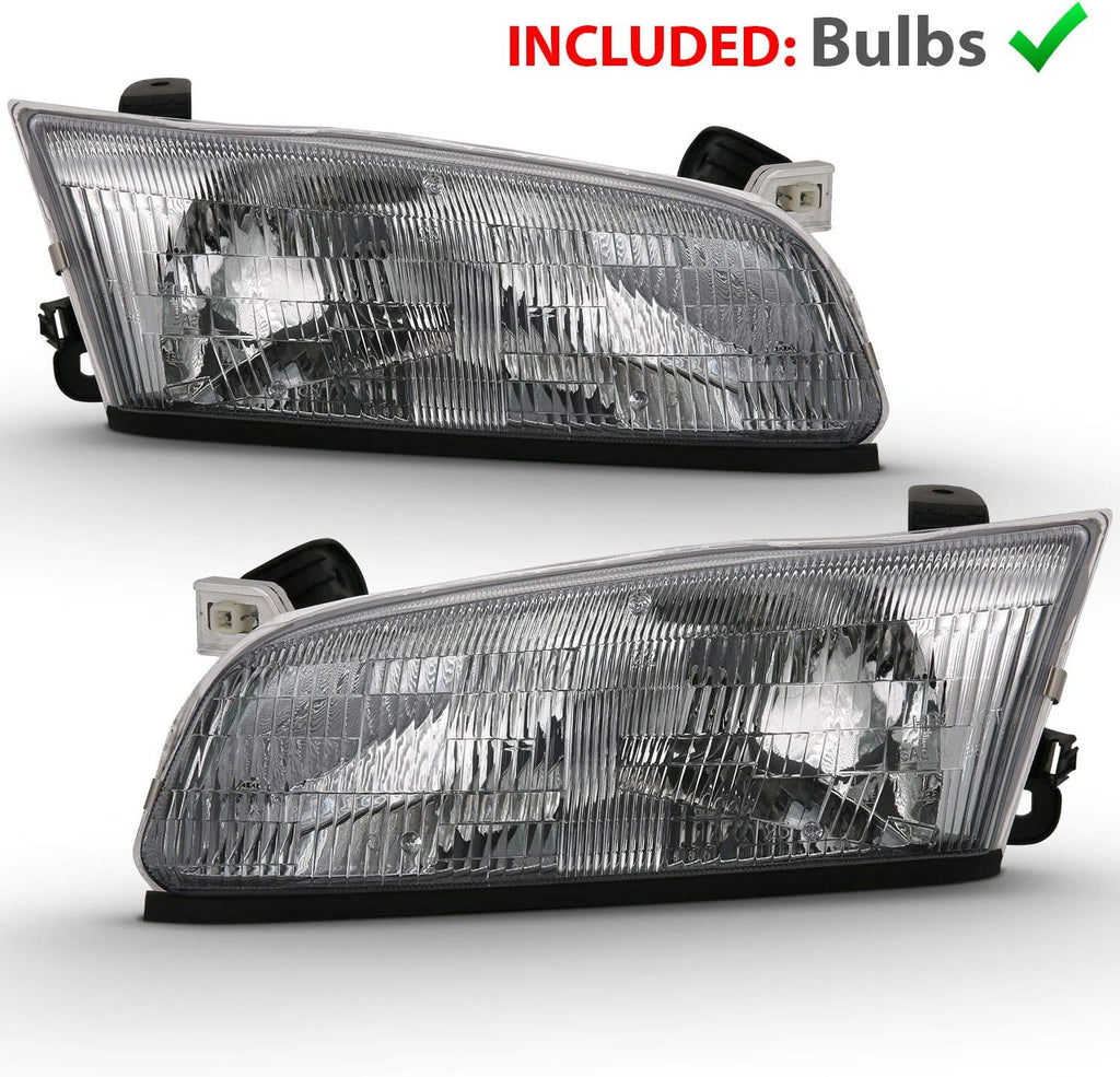 Chrome Replacement Headlights for Toyota Camry Pair W722423