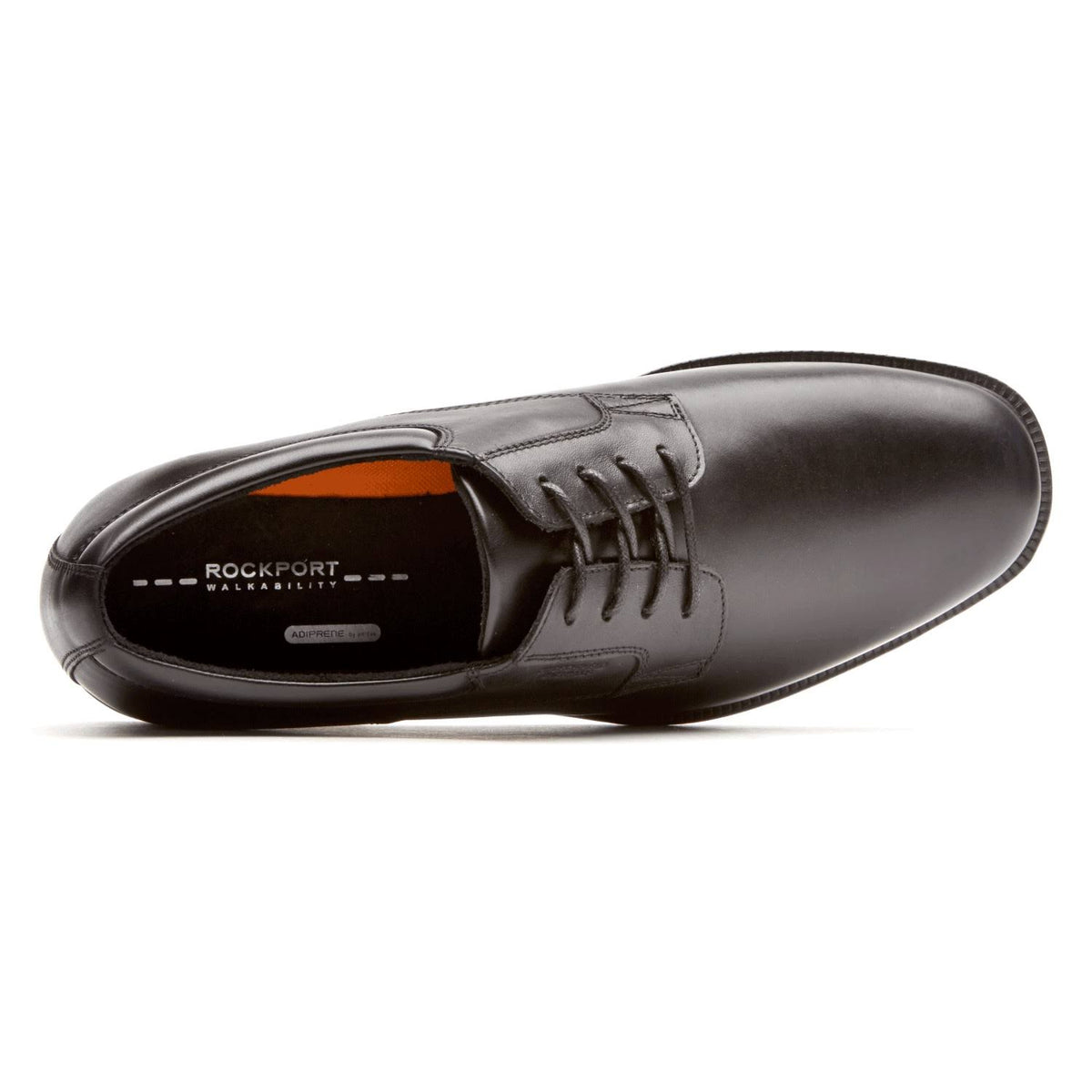 Black Plain Toe Derby Shoes Z248