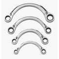 SAE Half Moon Reversible Double Box Ratcheting Wrench Set (4-Piece) N628