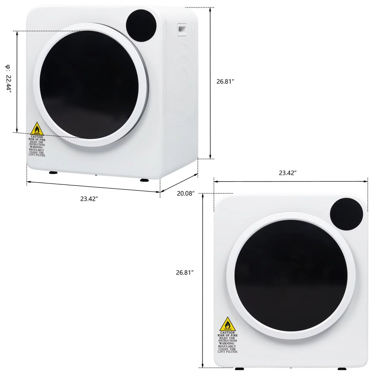 Electric Compact Laundry Clothes Dryer I4145