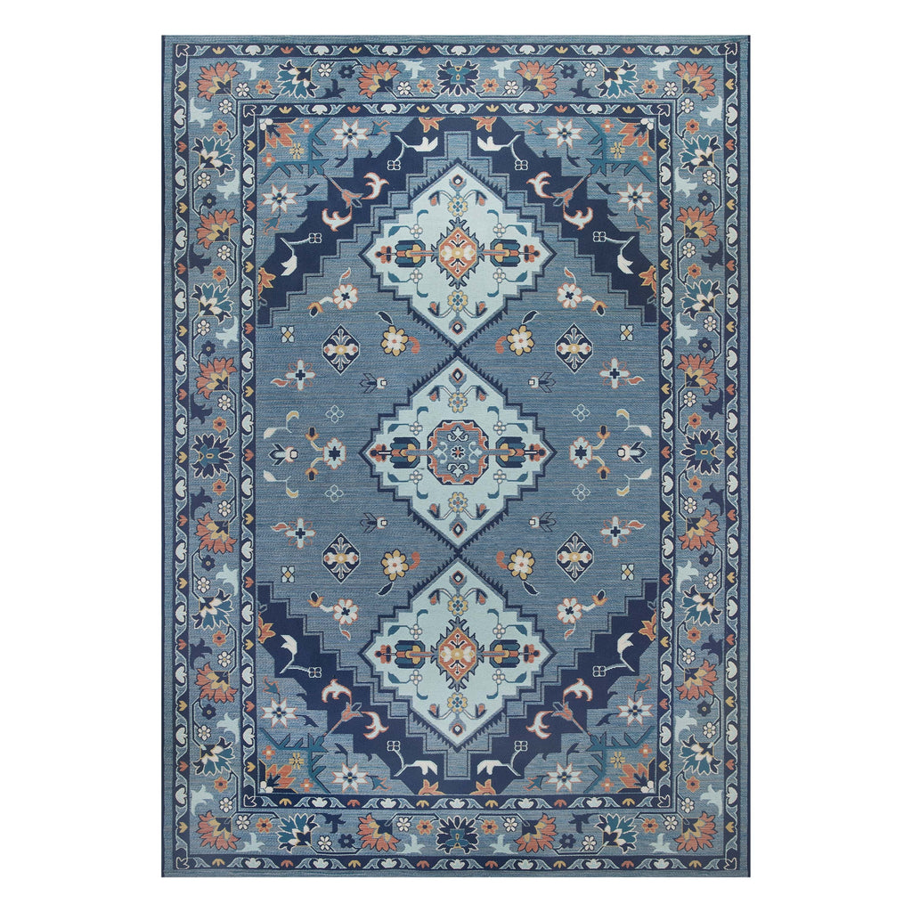 Indigo Blue 5' x 7' Outdoor Rug P90955