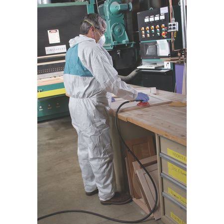 White Disposable Protective Coveralls, Large, 25/Carton V190