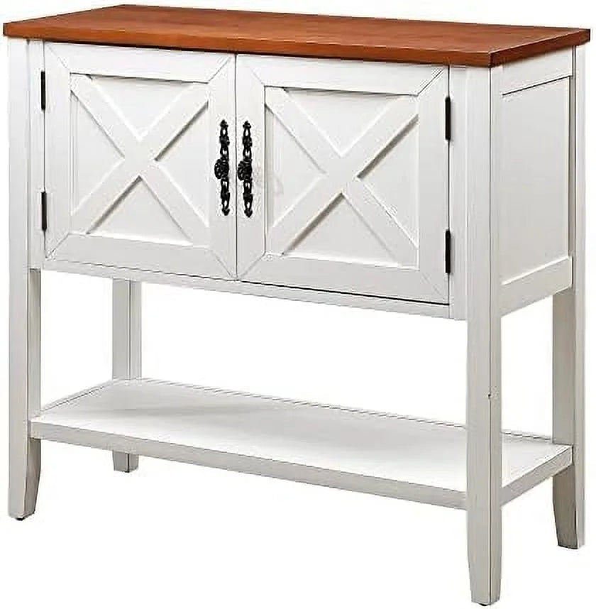 Console Table with 3 Cabinets and 1 Open P30014