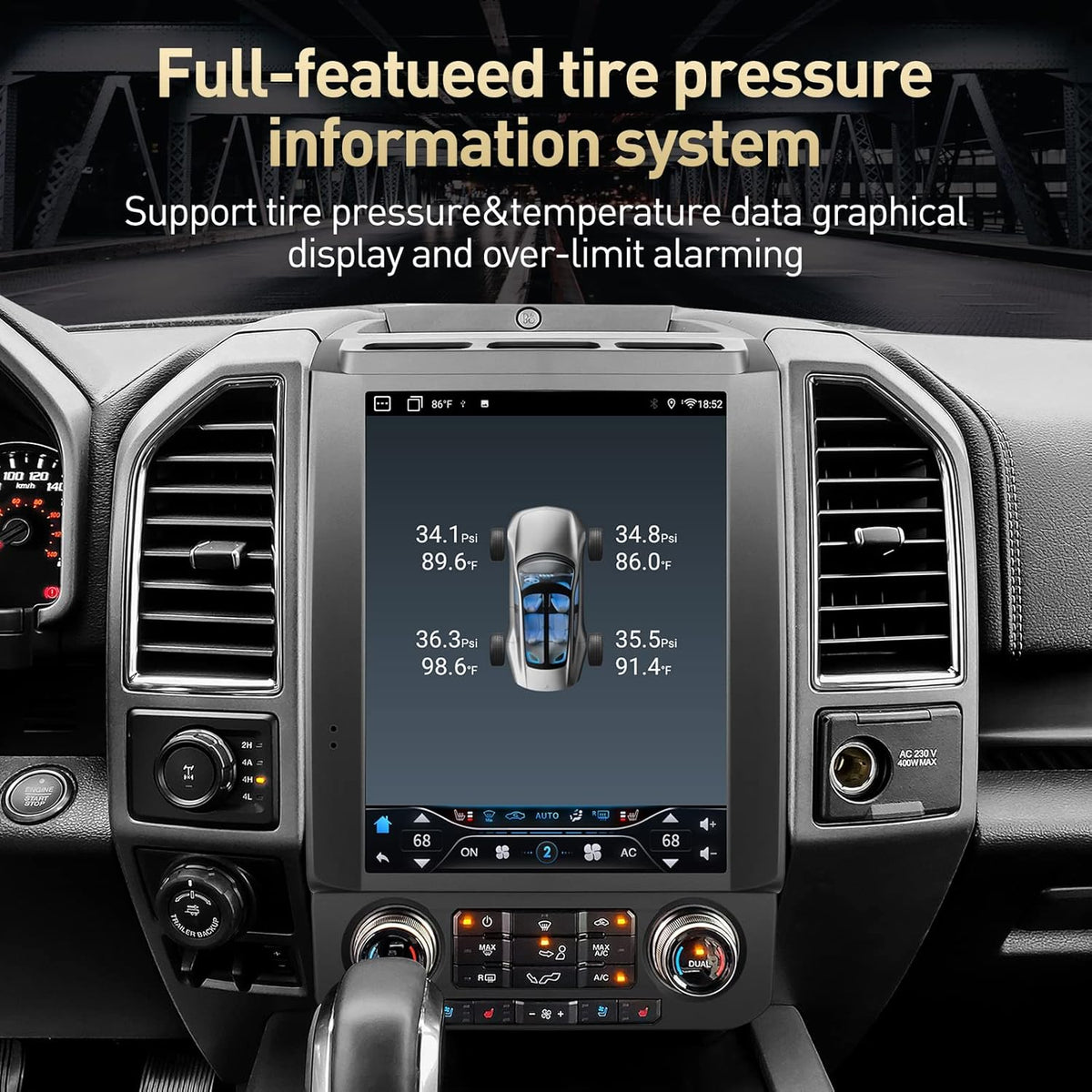 Car Radio Stereo with Wireless Carplay Bluetooth K874083