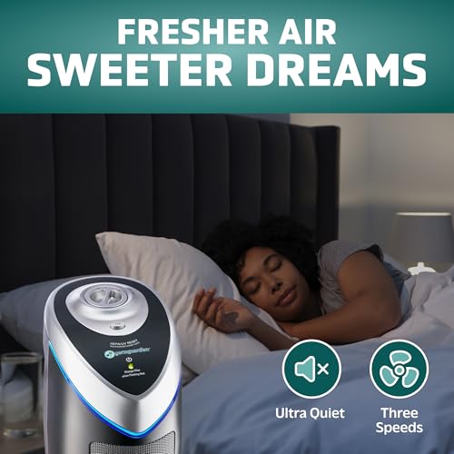 HEPA Air Purifier with UV-C Light, Large Rooms Up To 743 Sq. Ft., Gray G66390