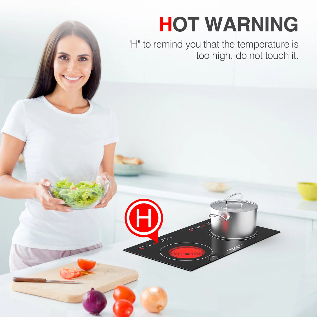 24 Inch 2400W Electric Ceramic Cooktop A7698