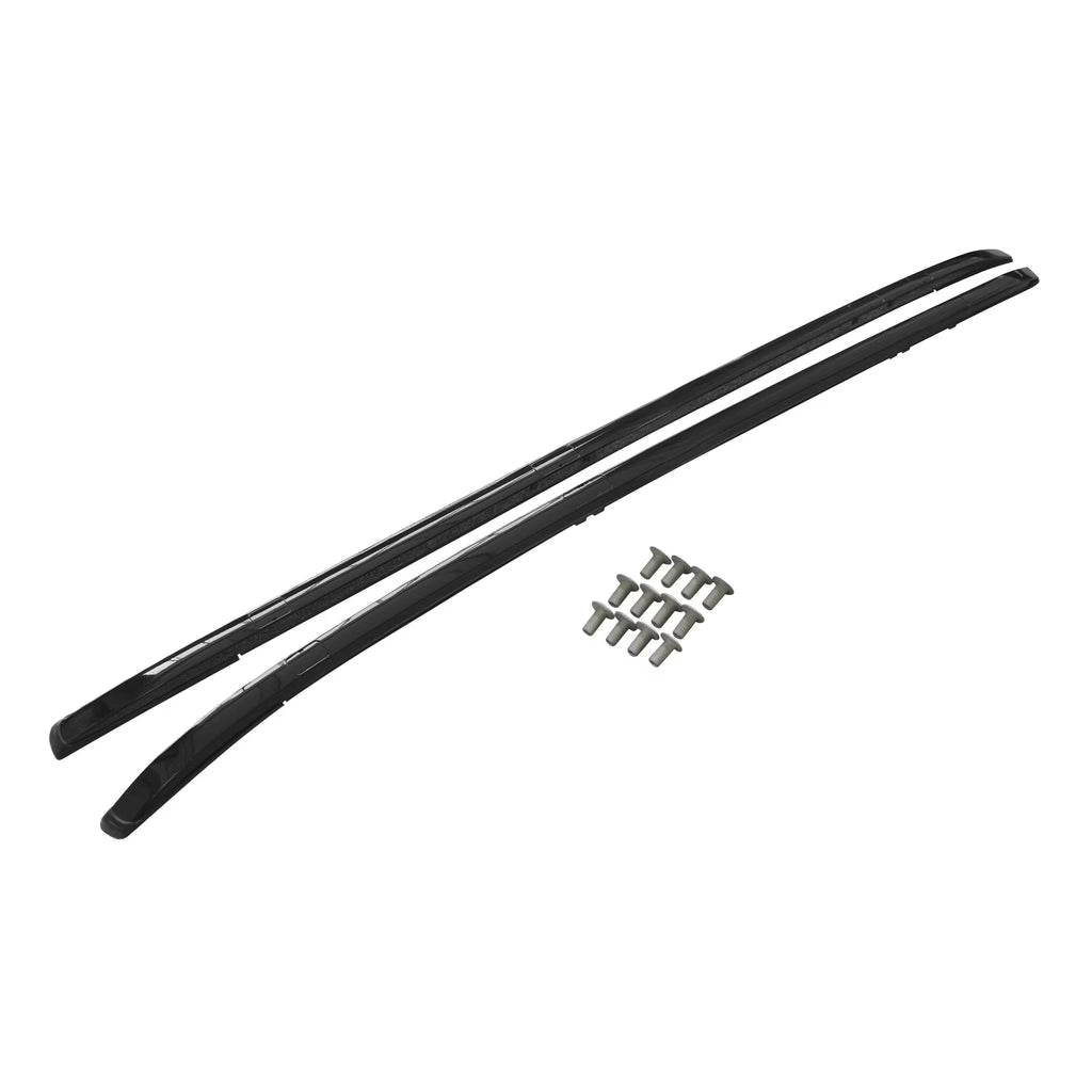 2PCS Car Top Roof Rack Rail Cross Bar Luggage Cargo Carrier Aluminum Black X7167