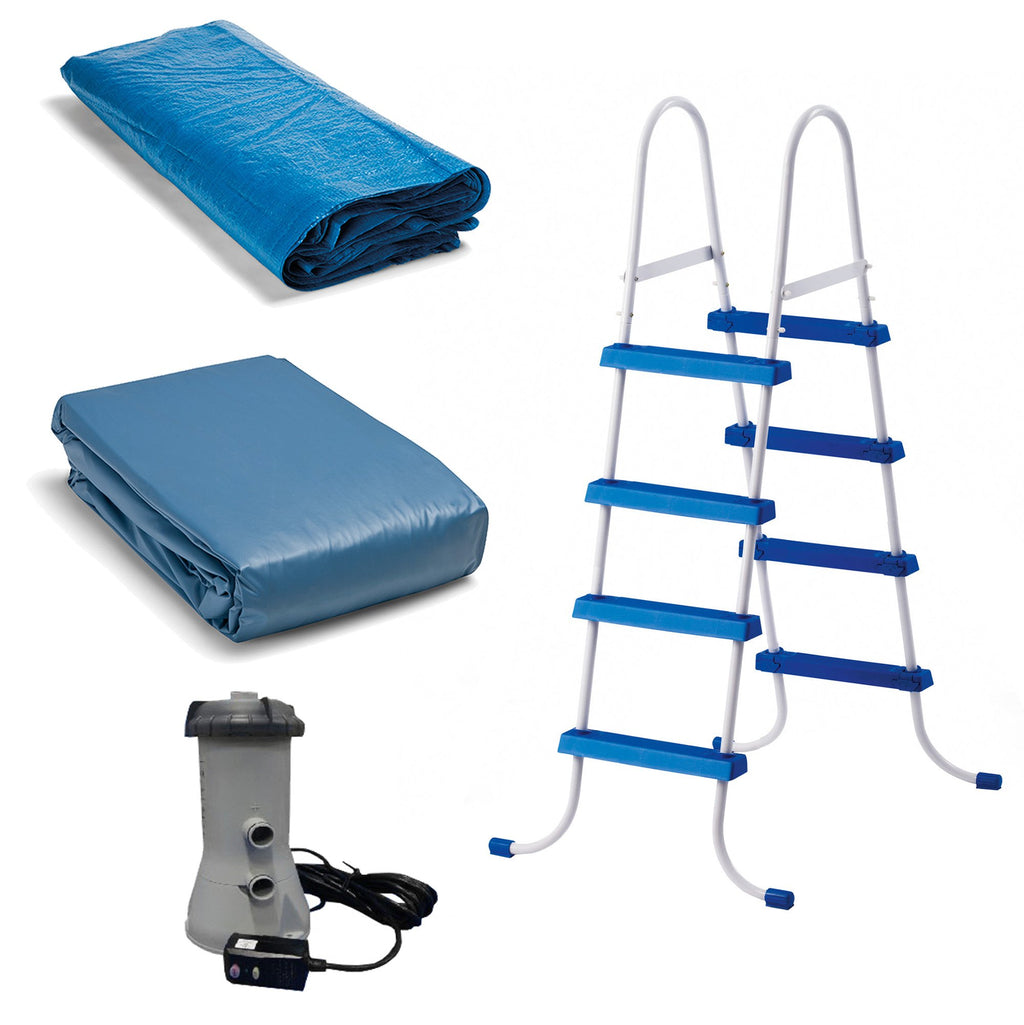 15 x48" Inflatable Pool with Ladder, Pump and Maintenance Kit D685767