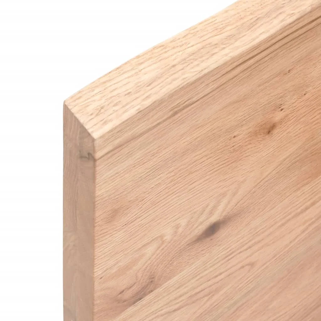 Light Brown Treated Solid Wood Live Edge Table Top A30333