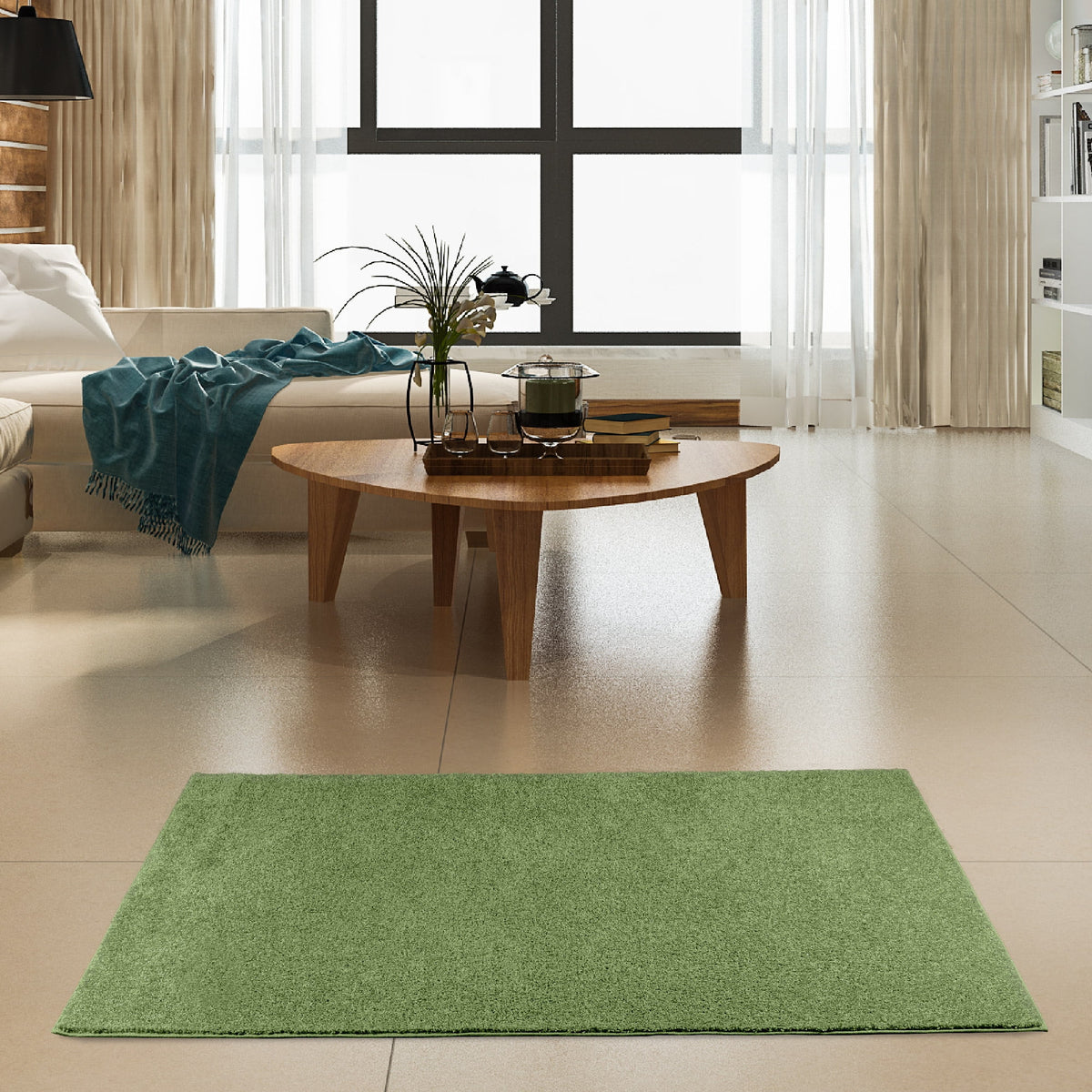 Lime Green 12' x 20' Area Rug K953499