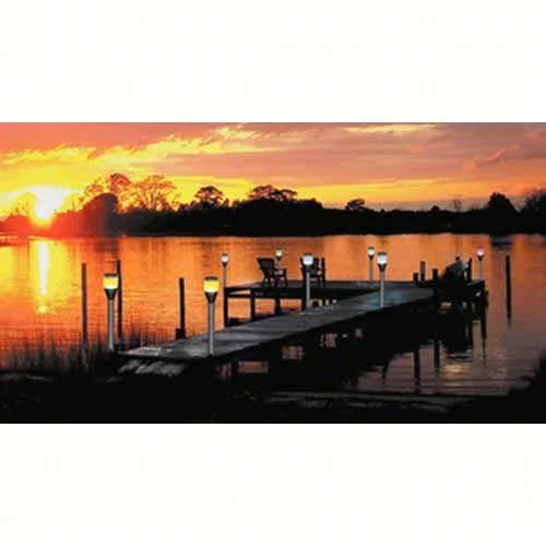 Solar LED Post Light 2pk T7180