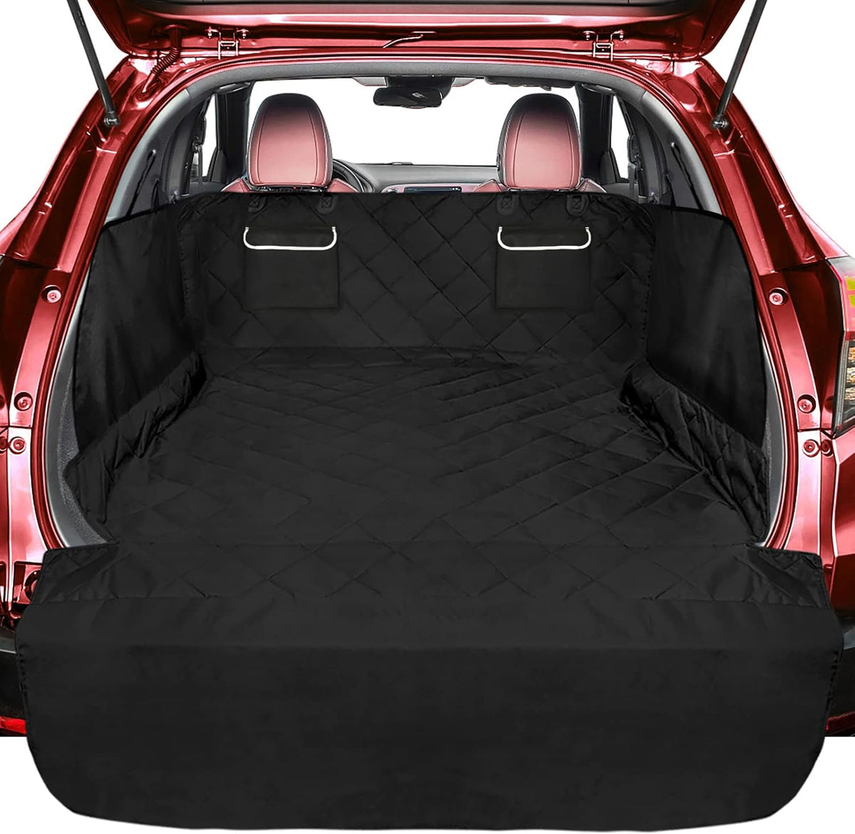 Black Waterproof Pet Cargo Cover with Bumper Flap, Pack of 2 M911705