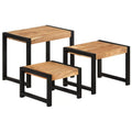 3 Piece Solid Wood Nesting Table Set C764755