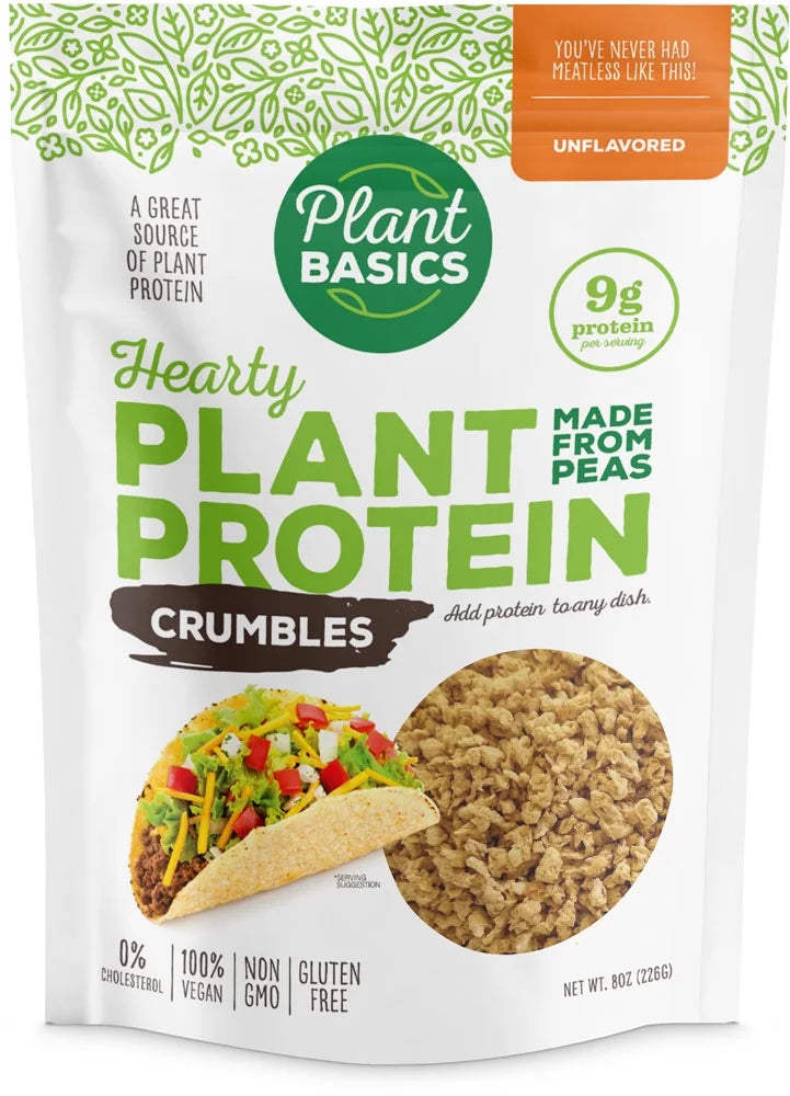 Unflavored Plant Protein Crumbles, 8 oz (Pack of 6) B394