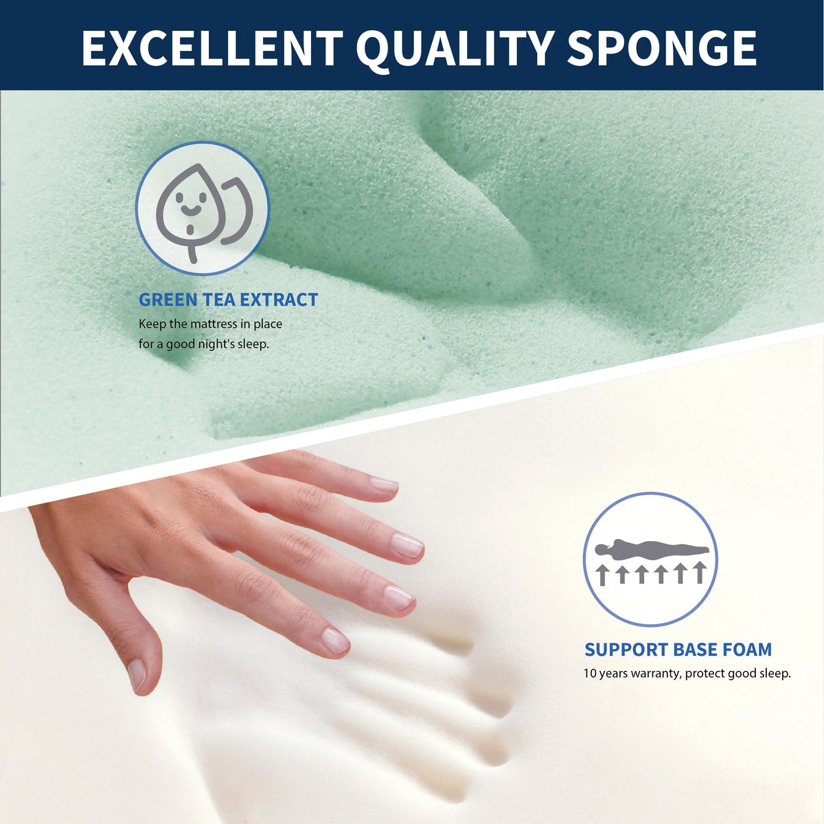 Queen Gel Memory Foam Mattress P1051