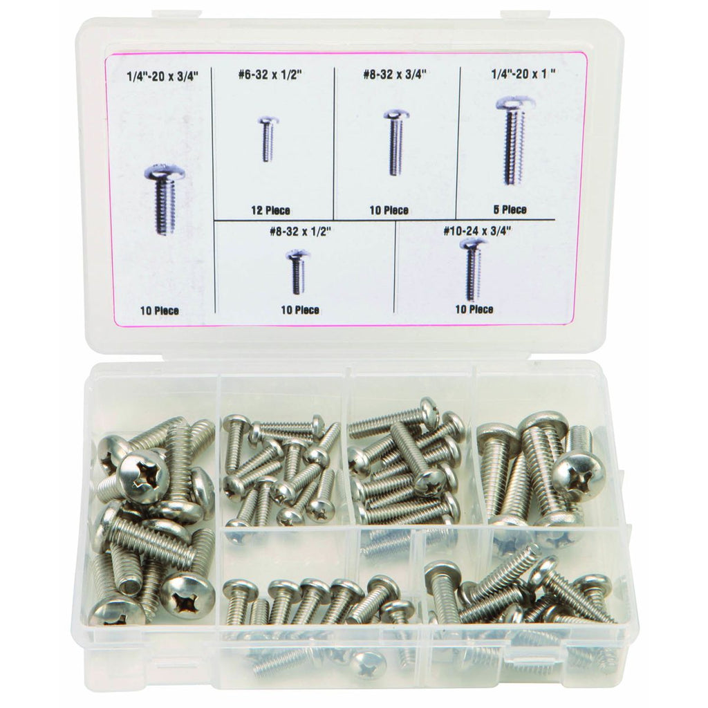 Stainless Steel Machine Screw Kit, 57 Piece A145