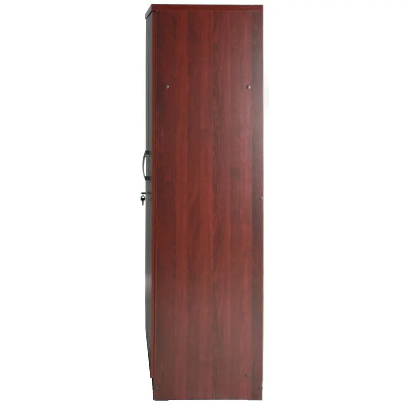 Queen Bed and Armoire Wardrobe Cabinet Set M226419