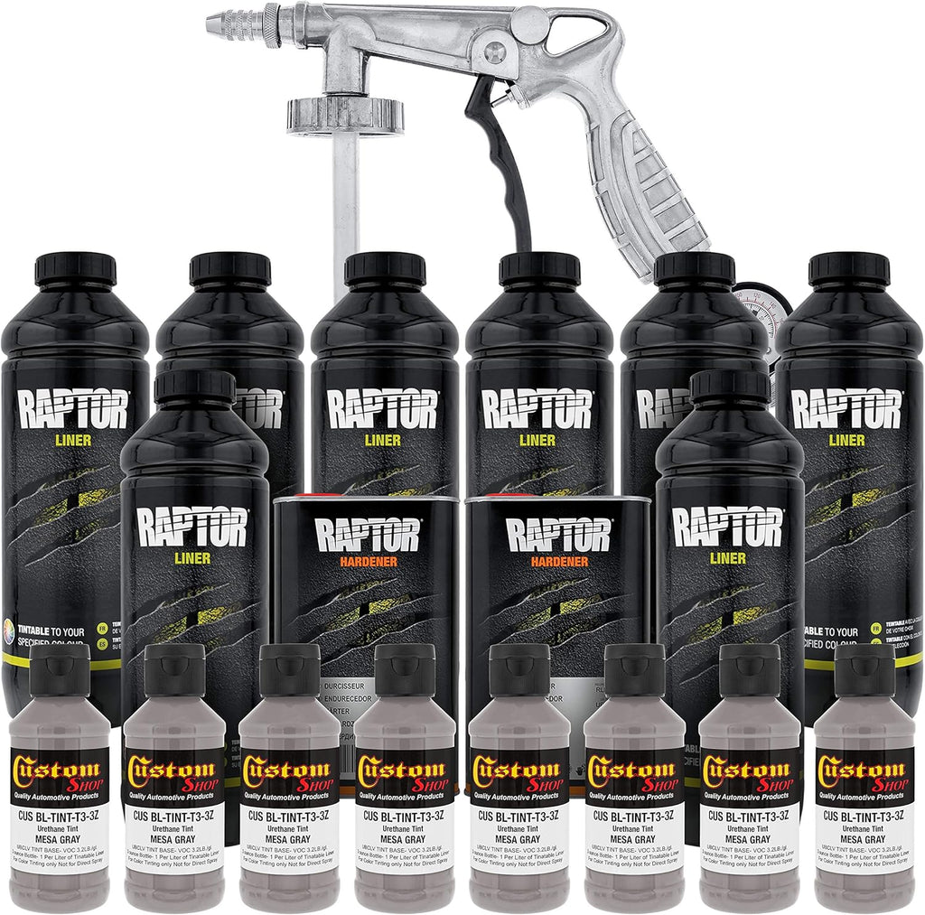 Mesa Gray Urethane Spray-On Truck Bed Liner Kit, 8 Liters O996