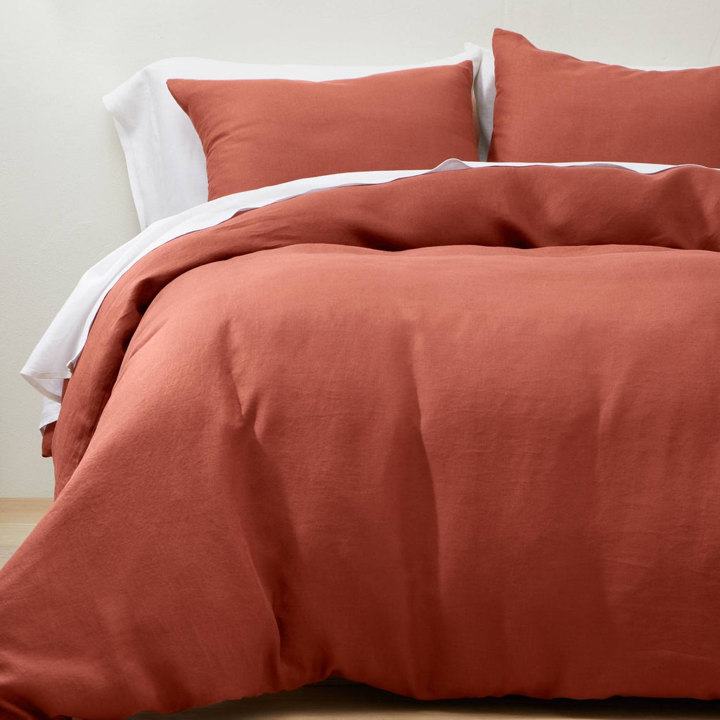 Hemp Duvet & Sham Set Dark Clay Q9860