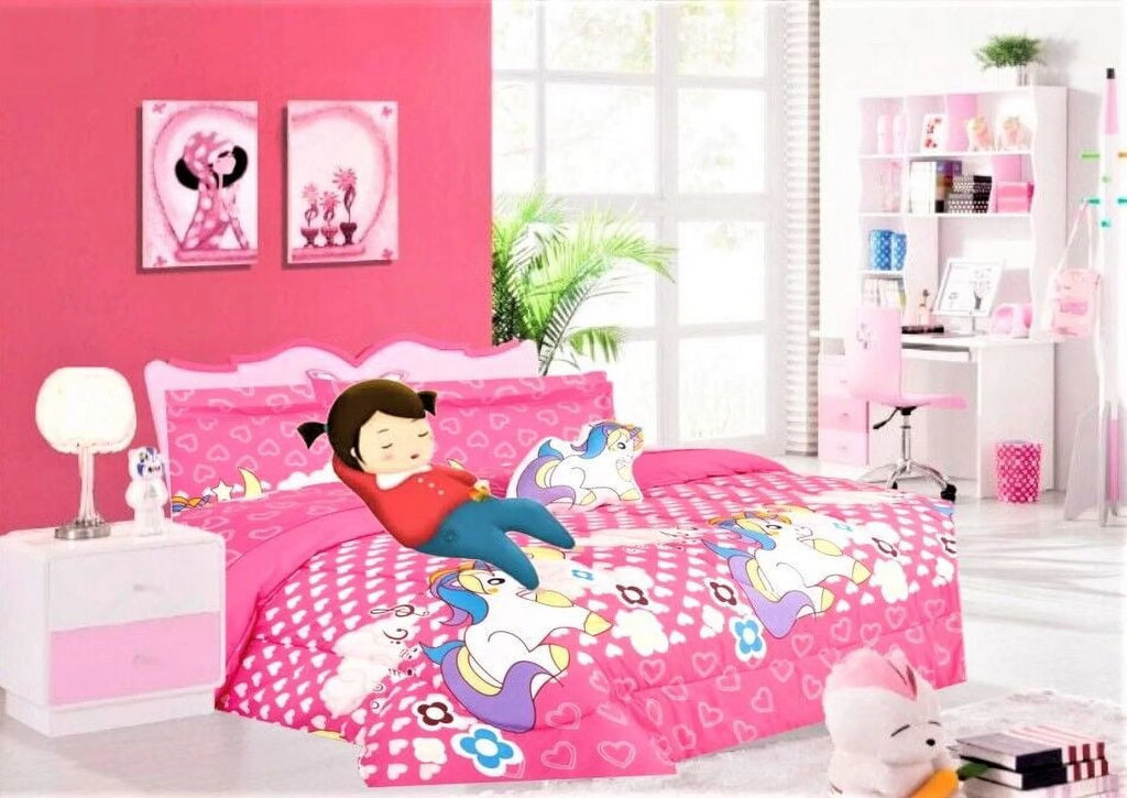 Twin 6 Piece Kids Comforter Set with Sheets and Pillow O523433