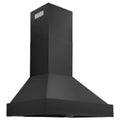 36 in. 700 CFM Black Stainless Steel Wall Mount Range Hood O64880