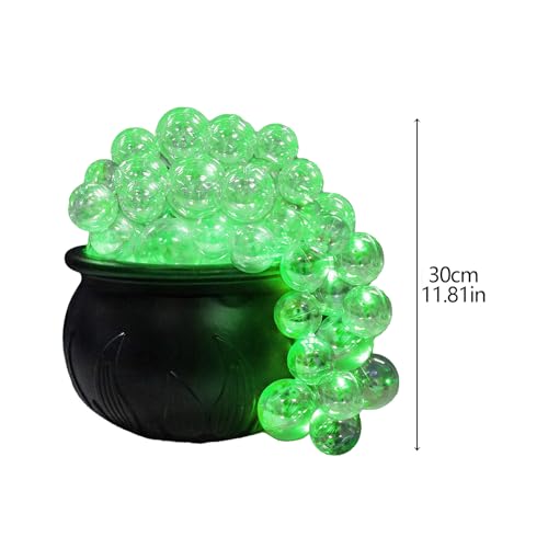 Black Plastic DIY Bubbling Cauldron Set with Stand W3434