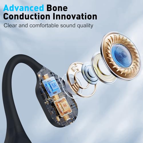 Black Bone Conduction Swimming Headphones U8152