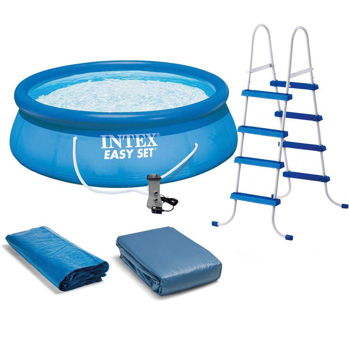 15 x48" Inflatable Pool with Ladder, Pump and Maintenance Kit D685767