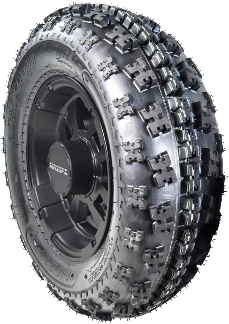 21x7-10 ATV Front Tire & 10x5 4/156 Black Wheel Kit (2 Pack) X693