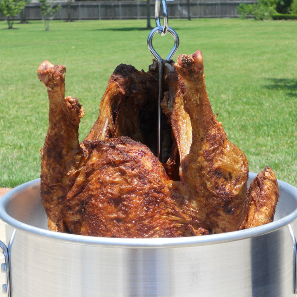 Portable Propane Outdoor Deep Frying Package with 2 Aluminum Pots I67365