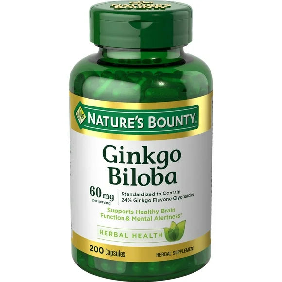 Ginkgo Biloba Capsules 60 Mg 200 Ct T550